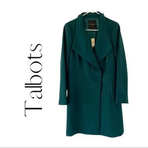 Talbots Wool Blend MIDI Dress Coat